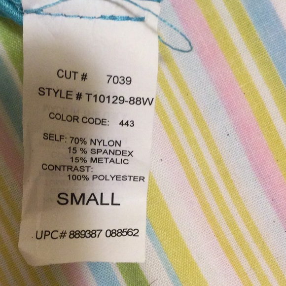 Vintage Light Turquoise Lace Sheer Sleeves Top by Tres Pink Hearts - Picture 10 of 14